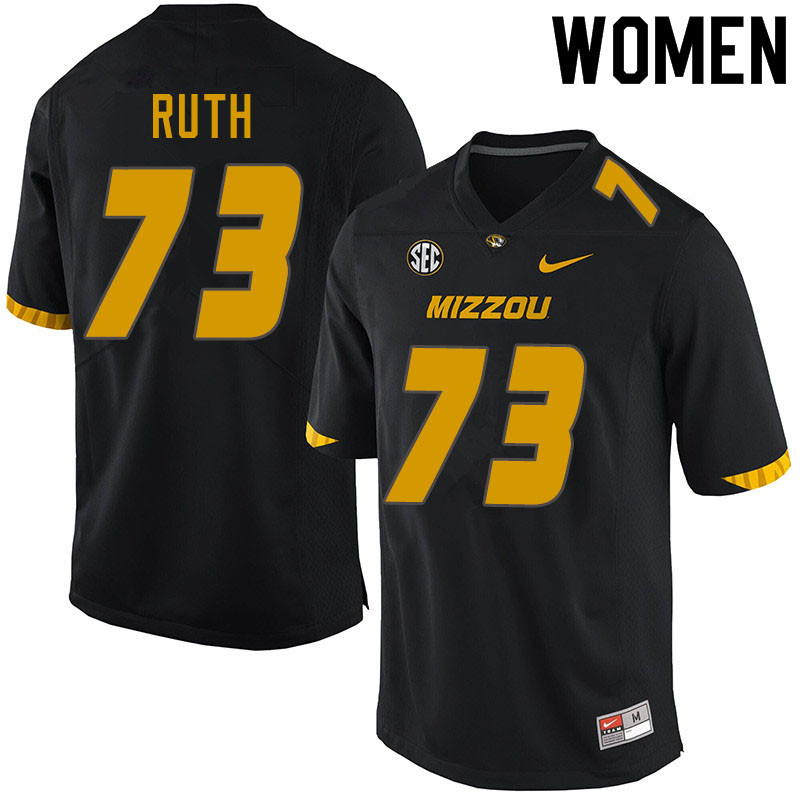 Women #73 Mike Ruth Missouri Tigers College Football Jerseys Sale-Black